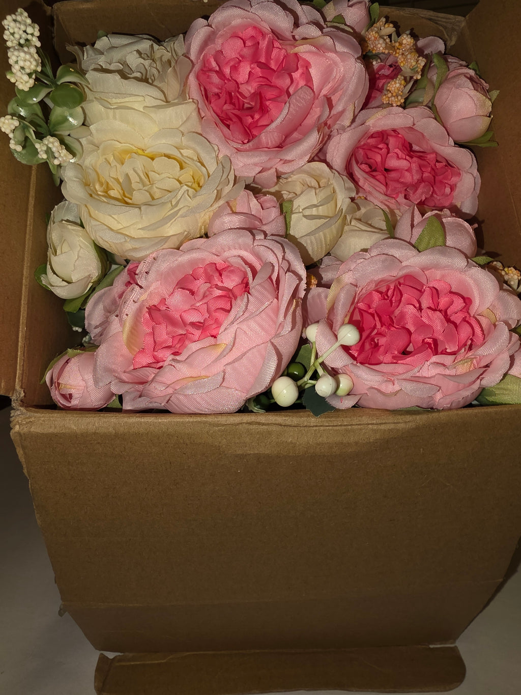 Geosar 8 Bundles Artificial Peonies Flowers Fake Silk Peony Bouquet Faux Peonies Flowers Bulk