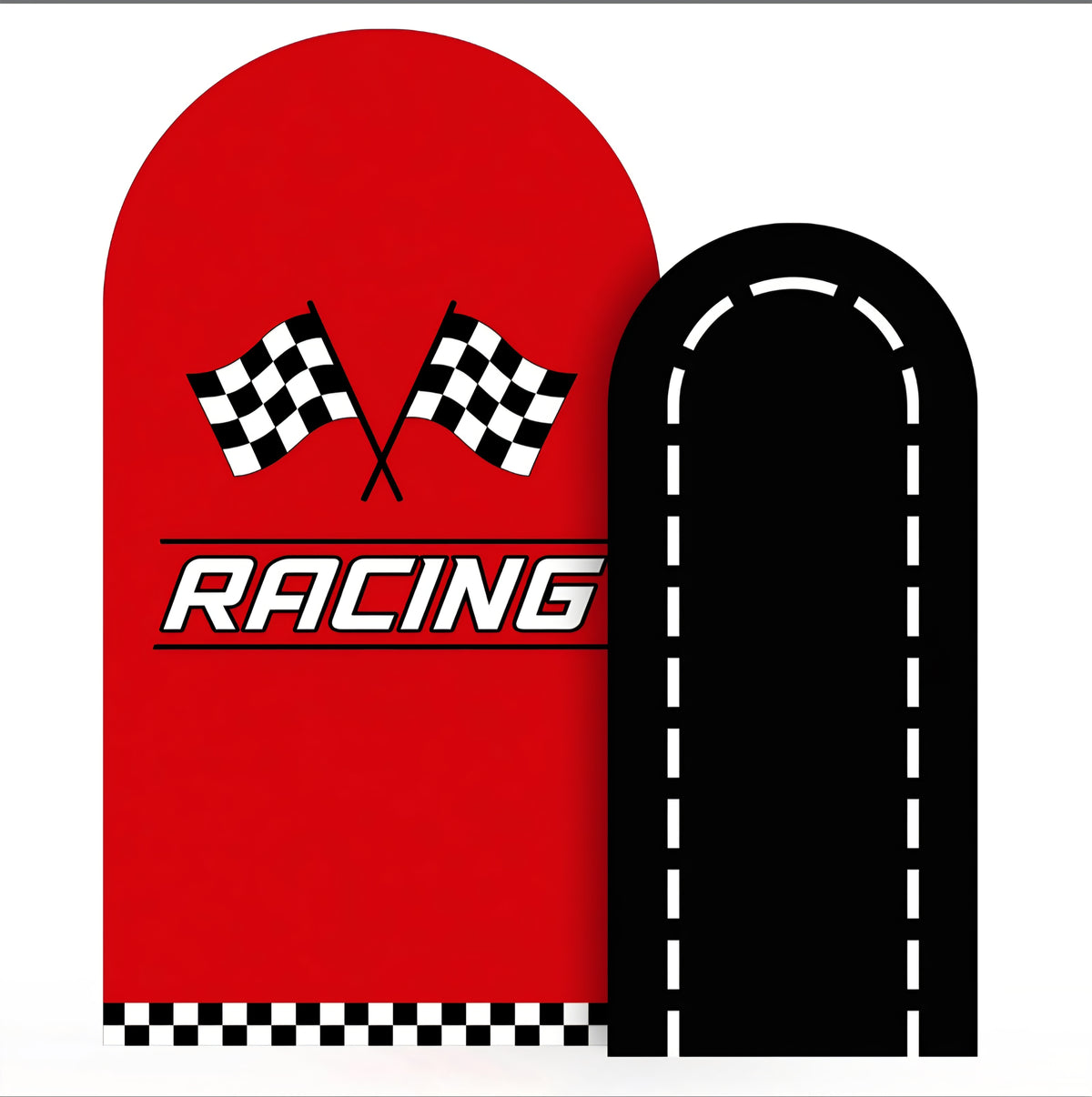 Tranqun Racing Car Arch Backdrop Covers (2 Sets)
