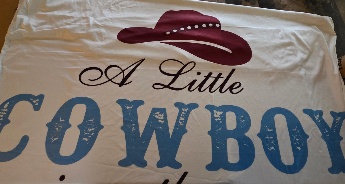 Moukeren Cowboy Baby Shower Arch Backdrop Cover, 6ft & 7.2ft