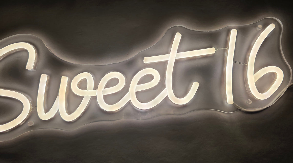 SYLHOME Sweet 16 LED Neon Sign