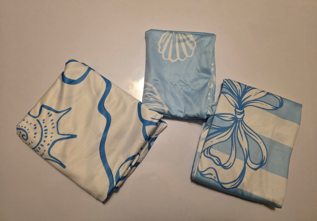 Haull 3 Pcs Arch Backdrop Stand Cover Set (Blue/White)
