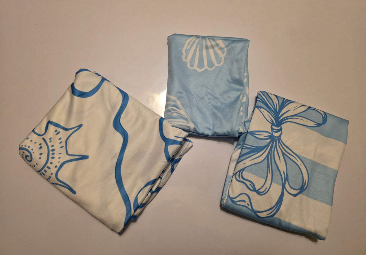 Haull 3 Pcs Arch Backdrop Stand Cover Set (Blue/White)