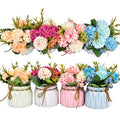 Artificial Flower Plants set of 4 **